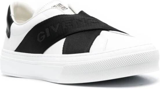 Givenchy Witte Leren Sneakers voor Heren Wit Heren