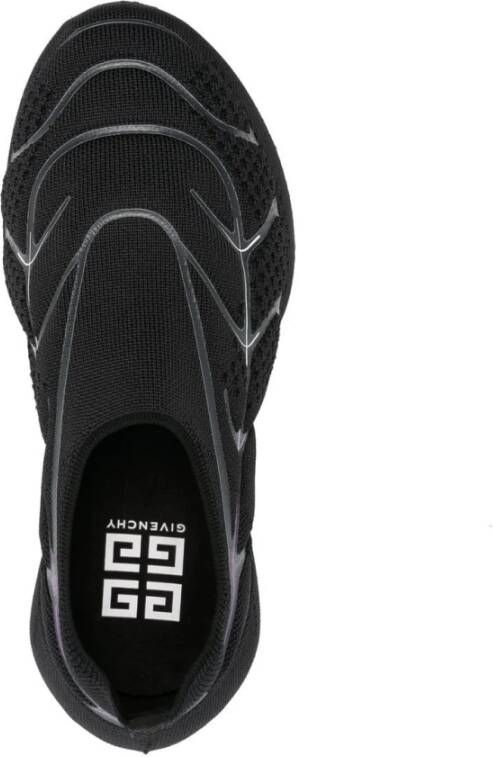 Givenchy Zwarte Gebreide Sneakers Zwart - Foto 4