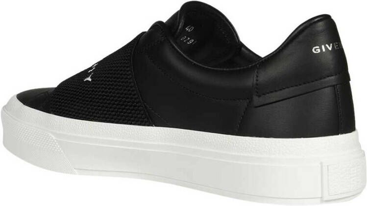 Givenchy Sneakers in leather with webbing Zwart Unisex