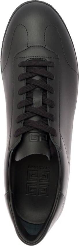 Givenchy Zwarte Leren Lage Sneakers Black Heren - Foto 9
