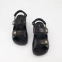 Givenchy Luxe platte sandalen met gouden-finish metalen detail Zwart Dames - Thumbnail 4