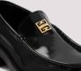 Givenchy Zwarte Leren Loafers met Gouden Logo Plaque Black Dames - Thumbnail 4