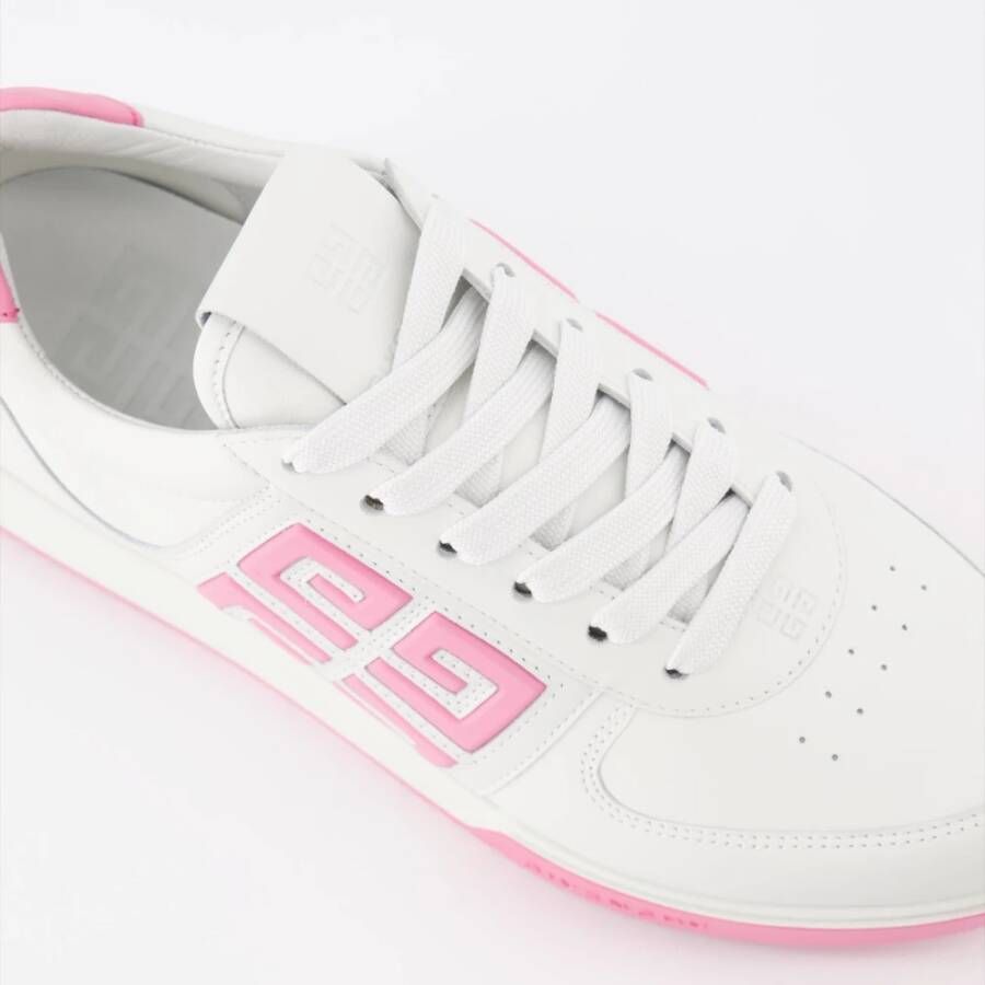 Givenchy Vetersluiting Leren Bicolor Sneakers White Dames