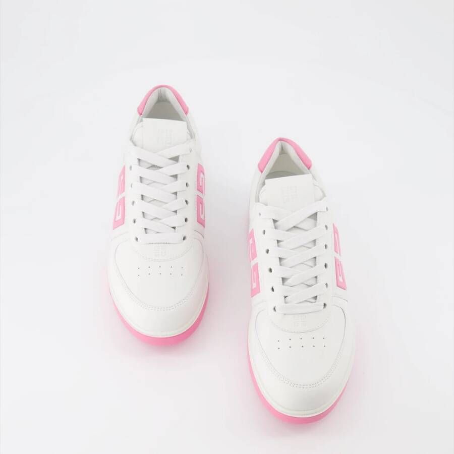 Givenchy Vetersluiting Leren Bicolor Sneakers White Dames