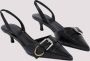 Givenchy Voyou Slingback Sandalen in Zwart Black Dames - Thumbnail 3