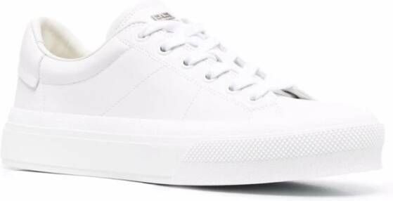 Givenchy Witte Lage Leren Sneakers White Dames