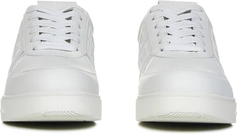 Givenchy Witte Leren Sneakers met 4G Logo Wit Dames