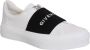 Givenchy Leren Sneakers Zwart Wit Logo Rubber White Dames - Thumbnail 4