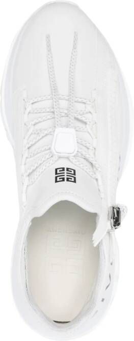 Givenchy Witte Sneakers Logo Print Ronde Neus White Dames