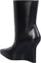 Givenchy Zwarte Leren Enkellaarzen Elegante Stijl Black Dames - Thumbnail 11