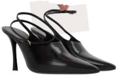 Givenchy Zwarte geborsteld leren slingback met stilettohak Black Dames