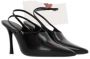 Givenchy Zwarte geborsteld leren slingback met stilettohak Black Dames - Thumbnail 6