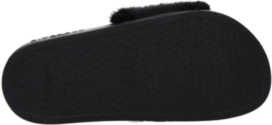 Givenchy Zwarte katoenen slipper met zijlogo