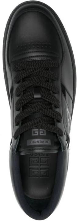 Givenchy Zwarte Suède Low-Top Sneakers Black Heren