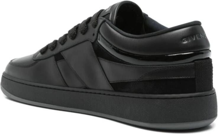 Givenchy Zwarte Suède Low-Top Sneakers Black Heren
