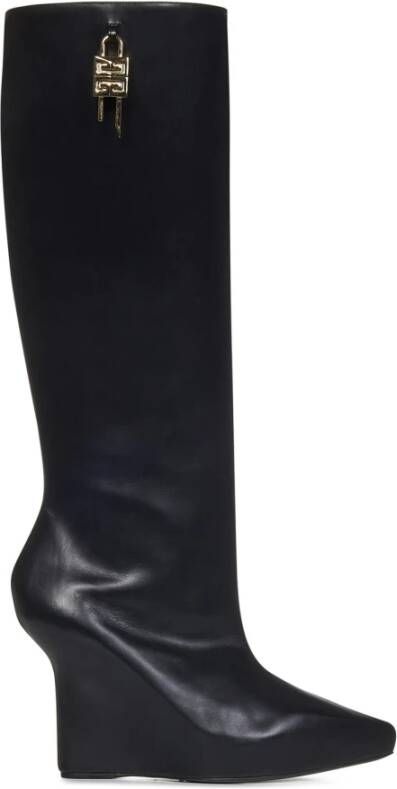 Givenchy Leren G-Lock Laarzen met Gouden Detail