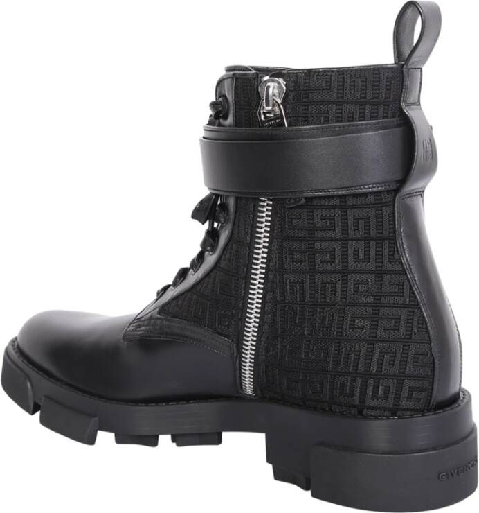 Givenchy Zwarte Leren Enkellaarzen