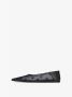 Givenchy Zwarte Leren Puntige Ballerina Schoenen Black Dames - Thumbnail 3