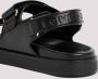 Givenchy Luxe platte sandalen met gouden-finish metalen detail Zwart Dames - Thumbnail 6
