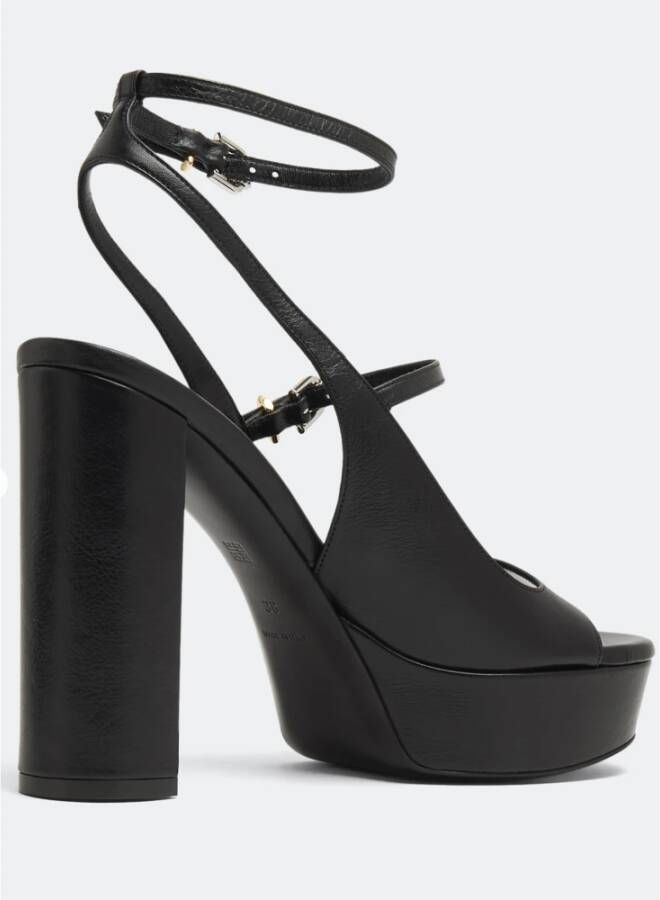 Givenchy Zwarte Leren Sandalen voor Vrouwen