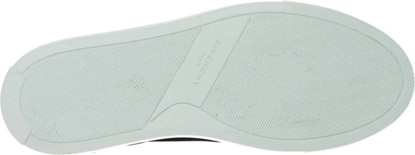 Givenchy Zwarte Leren Sneakers met Logo's