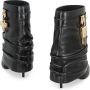 Givenchy Zwarte leren stiletto laarzen met haaienvergrendeling - Thumbnail 2