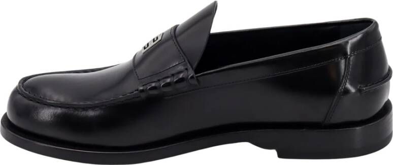 Givenchy Zwarte Loafer Schoenen met Metalen Logo Black Heren