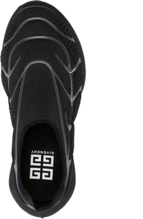 Givenchy Zwarte Mesh Lage Sneakers