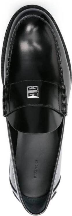 Givenchy Zwarte platte schoenen met 4G-motief Black Heren