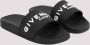 Givenchy Zwarte Rubberen Logoslippers Black Heren - Thumbnail 3