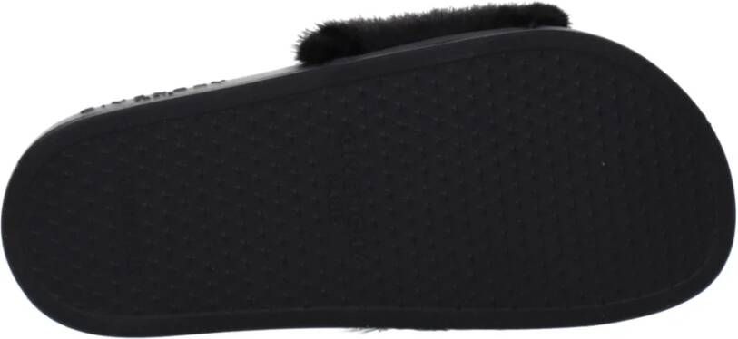 Givenchy Zwarte Rubberen Slipper met Zijlogo