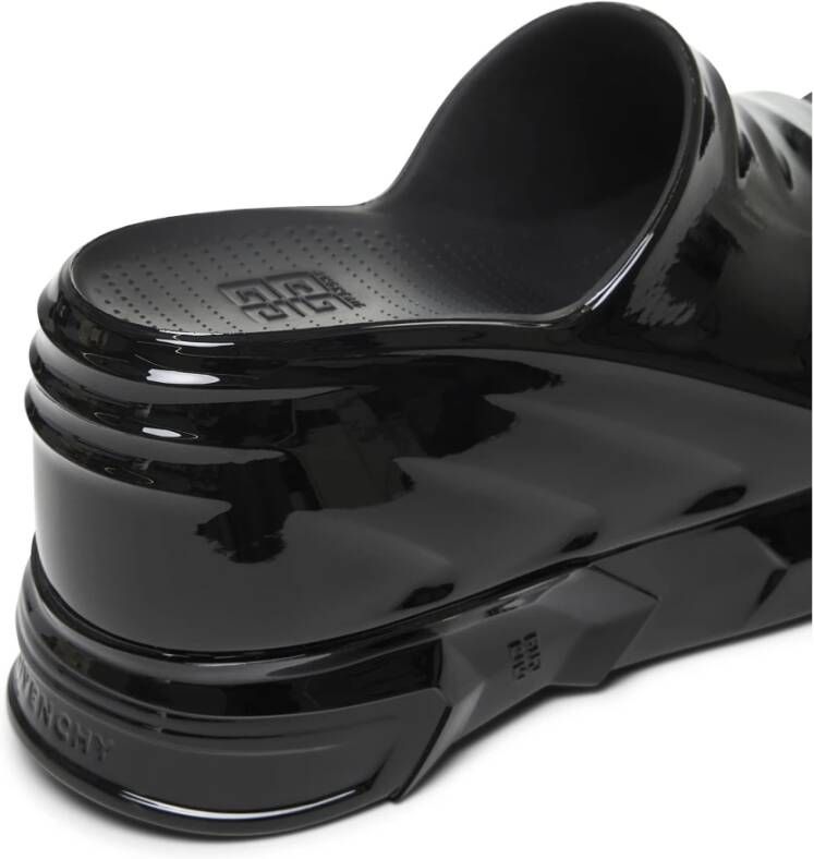 Givenchy Zwarte Sandalen met 4G Logo Inprenting