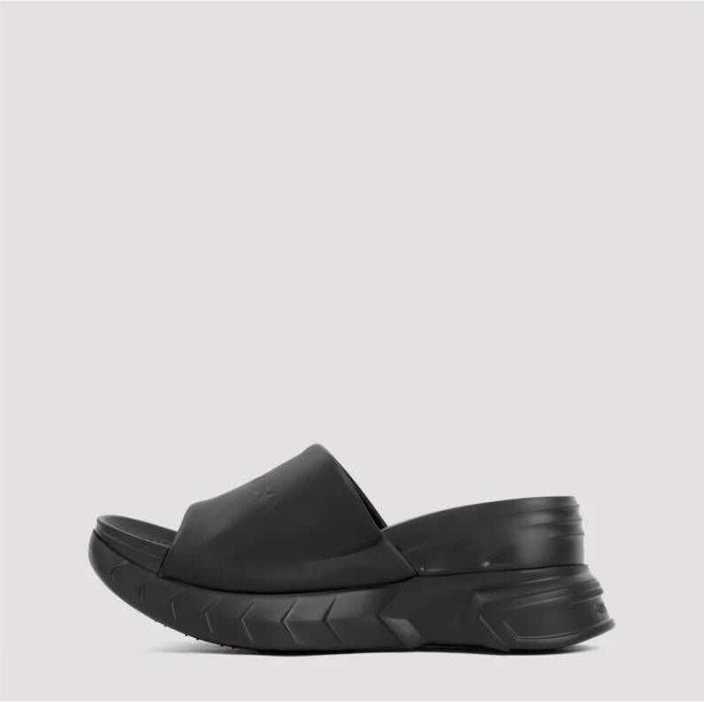 Givenchy Zwarte Sandalen met Lage Sleehak Black Dames