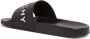 Givenchy Zwarte Slide Sandalen met Contrasterende Handtekening Zwart Dames - Thumbnail 8
