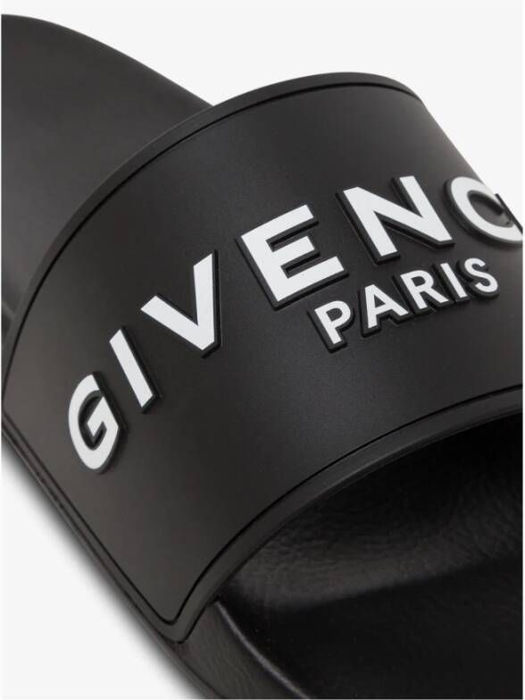 Givenchy Zwarte sandalen met Maxi Logo Black Dames