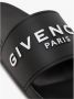 Givenchy Zwarte Slide Sandalen met Contrasterende Handtekening Zwart Dames - Thumbnail 9