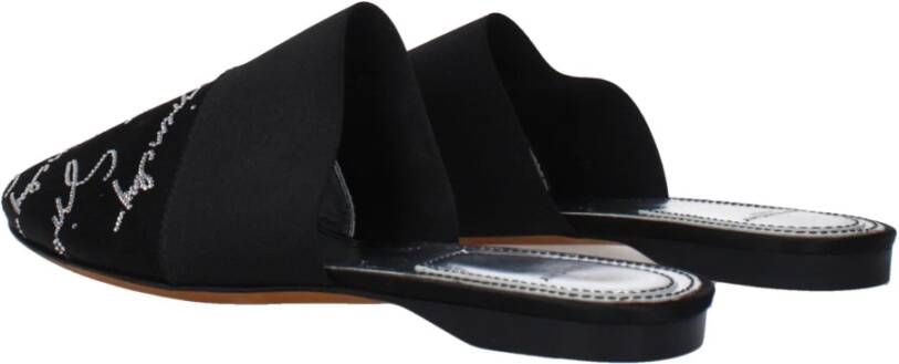 Givenchy Zwarte Satijnen Slof Casual Stijl