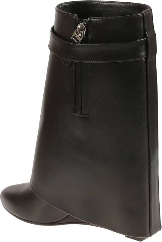 Givenchy Zwarte Shark Lock Enkellaarzen