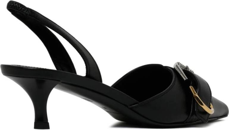 Givenchy Zwarte Slingback Pumps met Metalen Gesp Black Dames