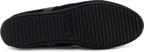Givenchy Zwarte Sneakers Veters Logo Geperforeerd Italië