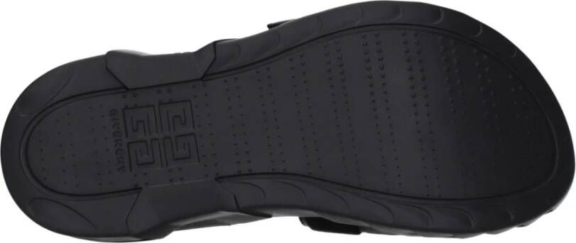 Givenchy Zwarte Stoffen Slipper met Logo Detail
