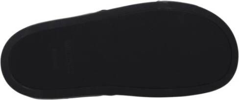 Givenchy Zwarte stoffen slippers met voorlogo