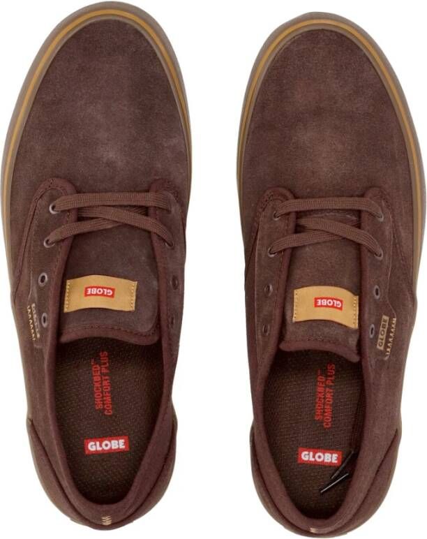 Globe Donker Eiken Skate Schoenen met Vulcanized Constructie