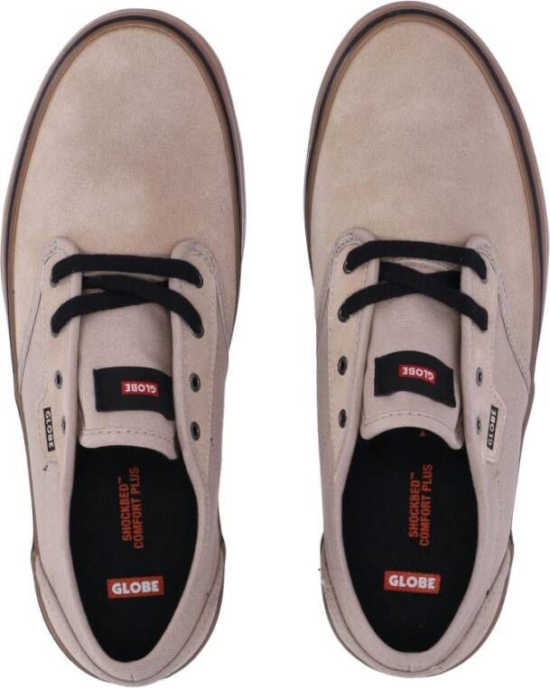 Globe Sesame Skate Schoenen Vetersluiting Vulcanized Brown Heren