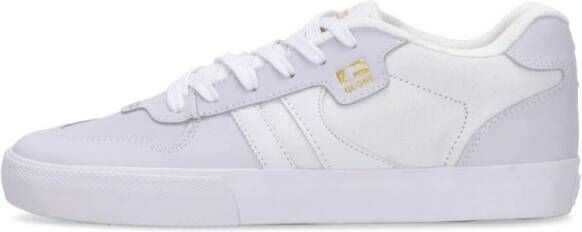 Globe Wit Goud Skate Schoenen Vulcanized Vetersluiting White Heren
