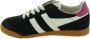 Gola Elan suède sneakers zwart wit roze - Thumbnail 11