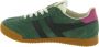 Gola Elan suède sneakers zwart wit roze - Thumbnail 7