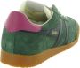 Gola Elan suède sneakers zwart wit roze - Thumbnail 8