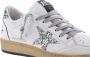 Golden Goose Witte Ballstar Sneakers met Glitter Ster en Hak White Dames - Thumbnail 7