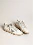 Golden Goose Witte Ballstar Sneakers met Glitter Ster en Hak White Dames - Thumbnail 10